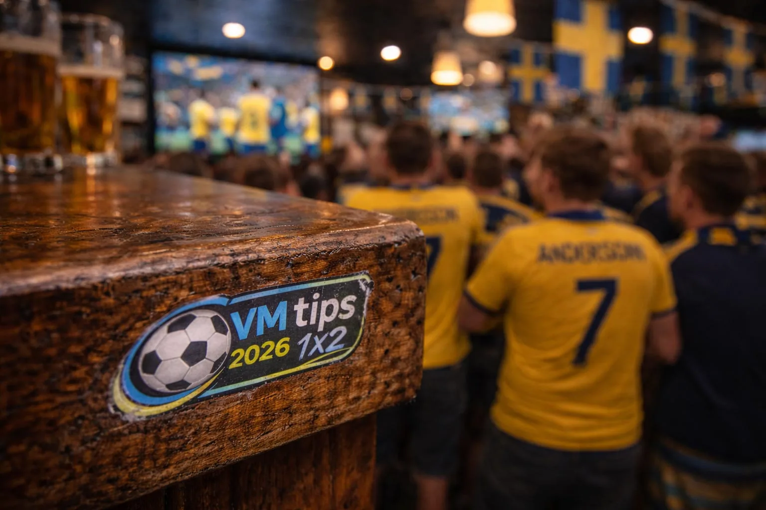 Tippa VM med vänner 2026 — svenska fans på pub